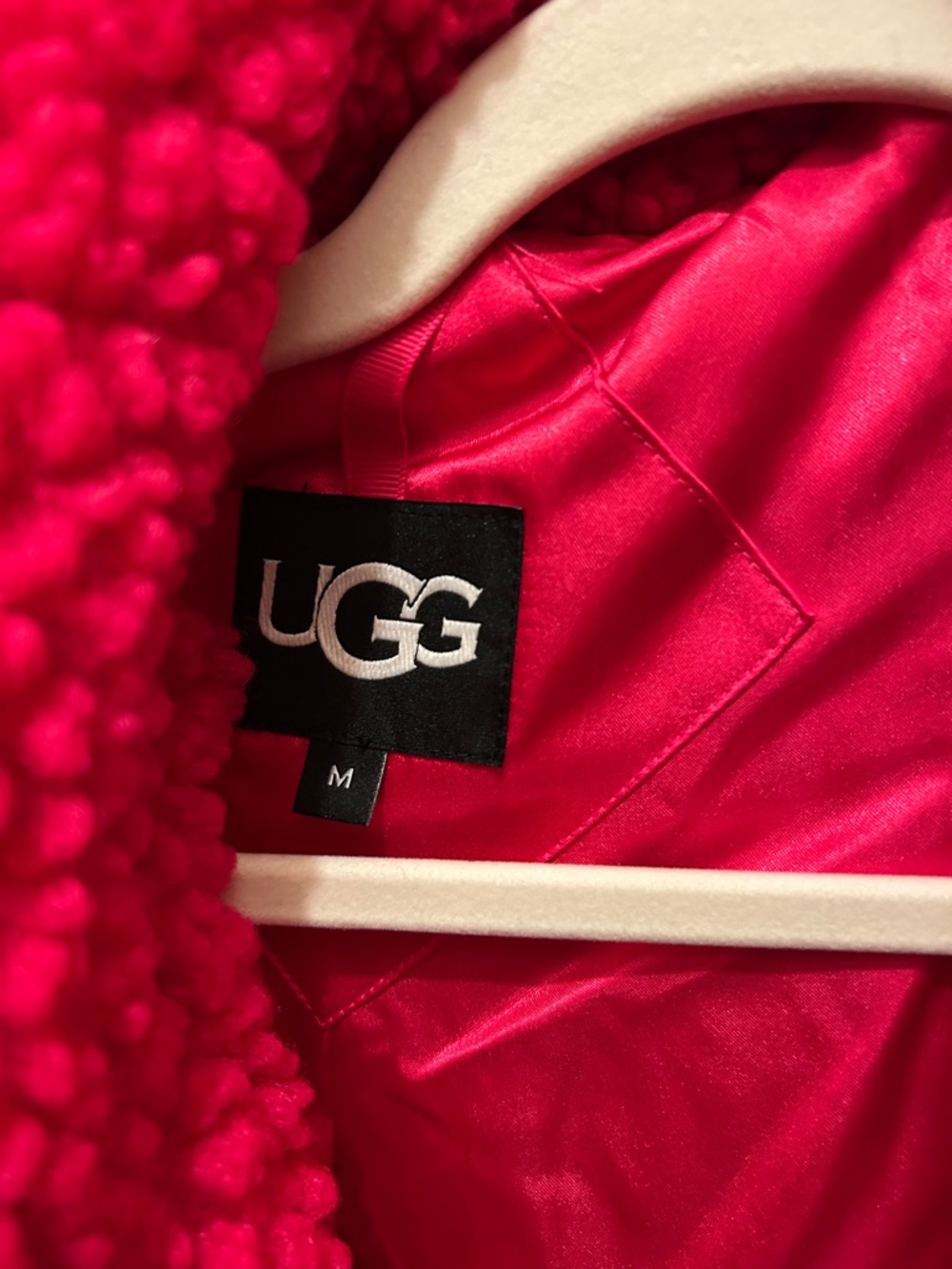 UGG Hot Pink Teddy Peacoat - Picture 2 of 8